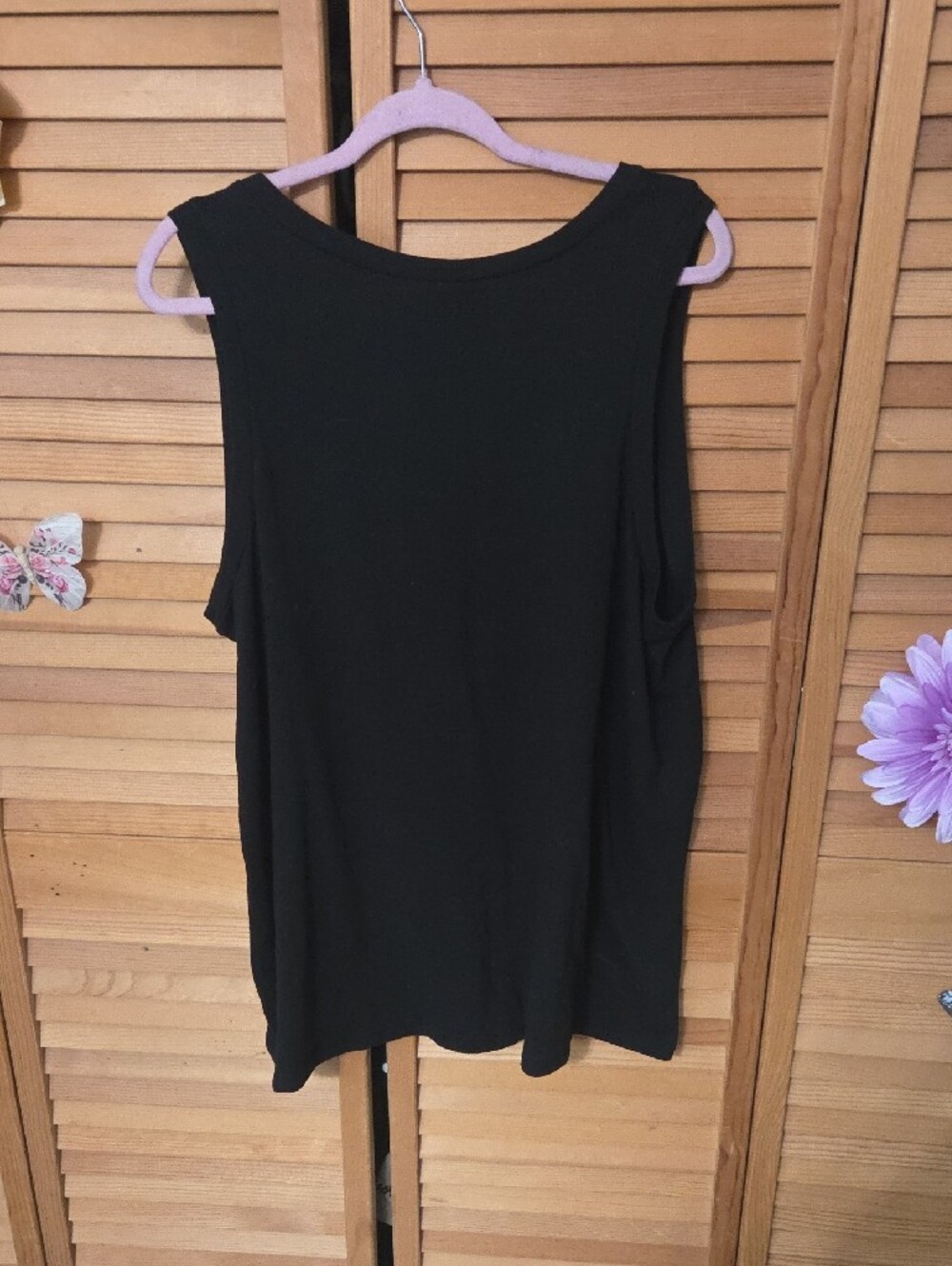 Torrid Black Graphic Tank Top with Multicolor Death Valley Print - Picture 4 of 6